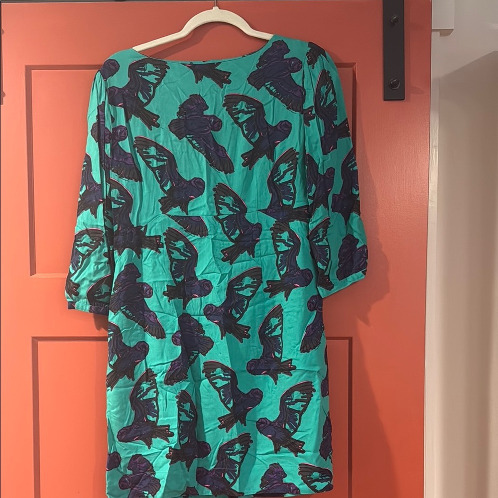 Boden Green and Purple Crew Neck Sundress - Picture 4 of 4